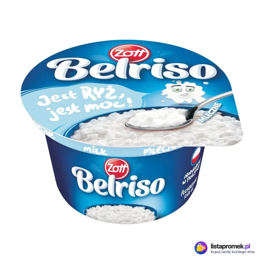 Deser ryżowy Belriso, różne rodzaje