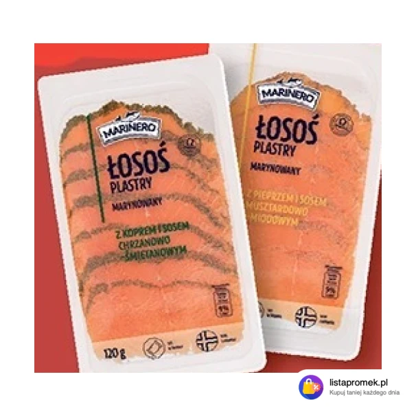Łosoś marynowany z sosem Marinero, 100 g + 20 g sos
