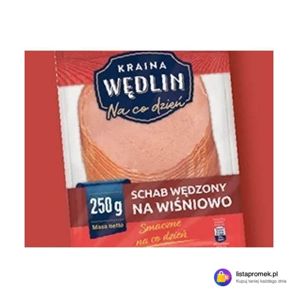 Schab wędzony na wiśniowo w plastrach Kraina Wędlin