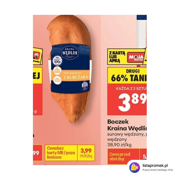 Filet wędzony z kurczaka Kraina Wędlin