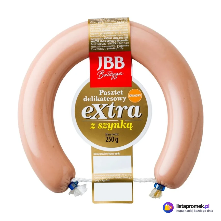 Pasztet delikatesowy Extra JBB, różne rodzaje