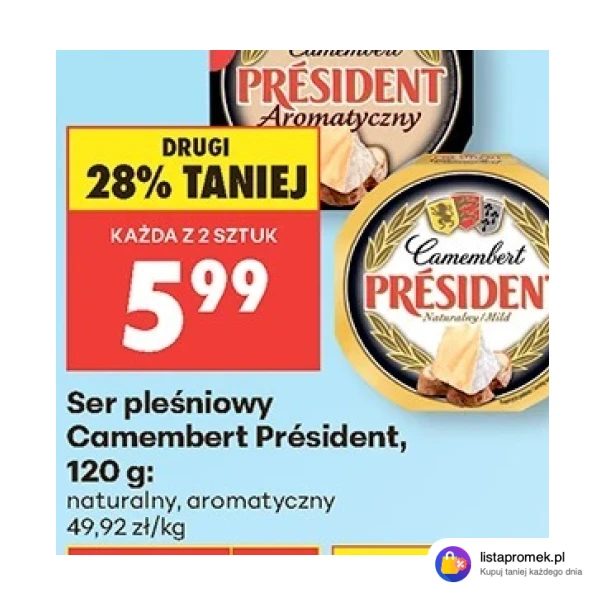 Ser pleśniowy Camembert Président