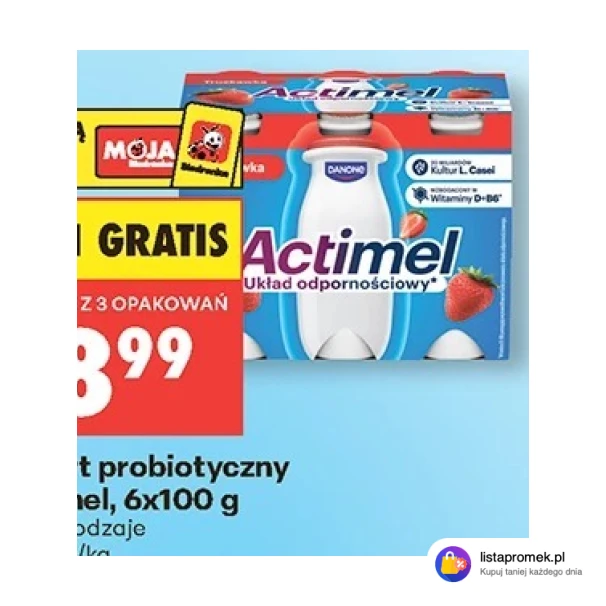 Jogurt probiotyczny Actimel, 6x100 g