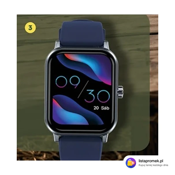 smartwatch o przekątnej ekranu 1,39" lub 1,63" z 2 paskami