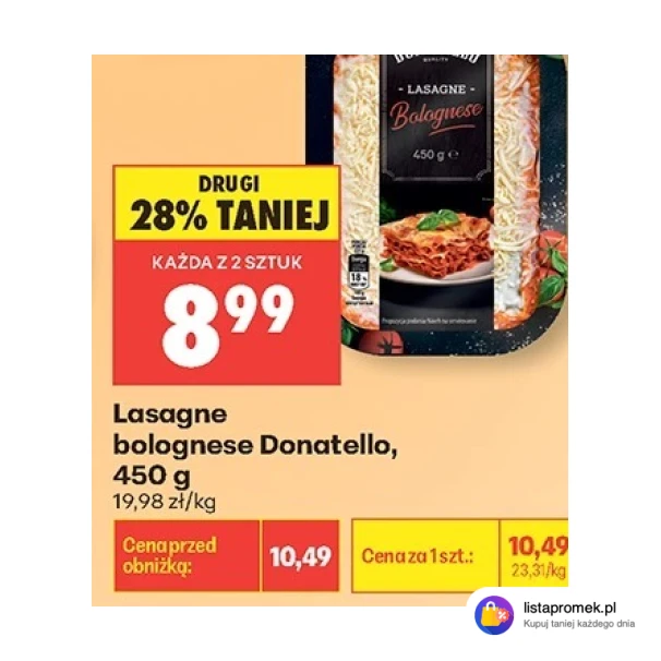 Lasagne bolognese Donatello, 450 g