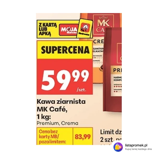 Kawa ziarnista MK Café, 1 kg