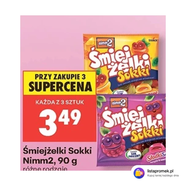 Śmiejżelki Sokki Nimm2, 90 g