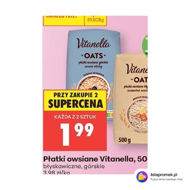 Płatki owsiane Vitanella