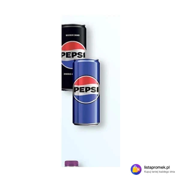 Napój gazowany Pepsi lub Pepsi zero cukru, 330 ml