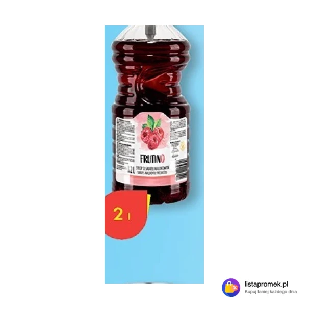 Syrop malinowy z pompką Frutino, 2 l