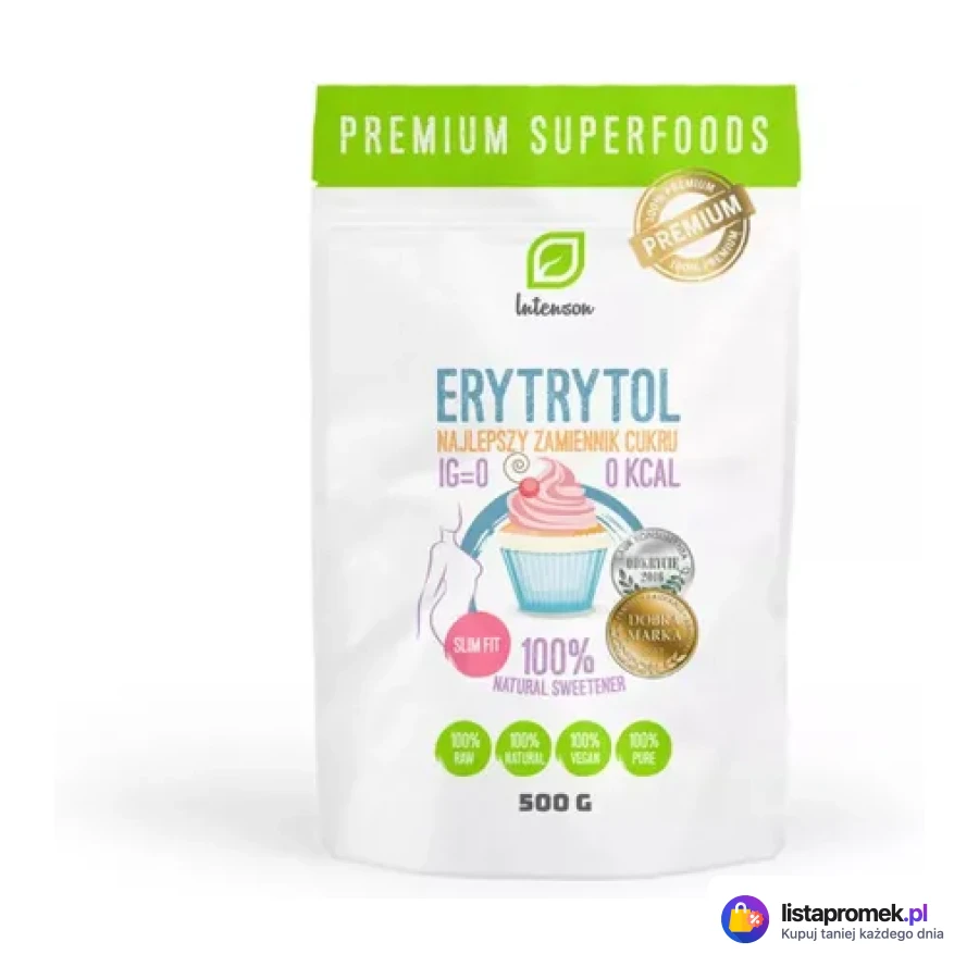 Erytrytol, ksylitol, różne rodzaje