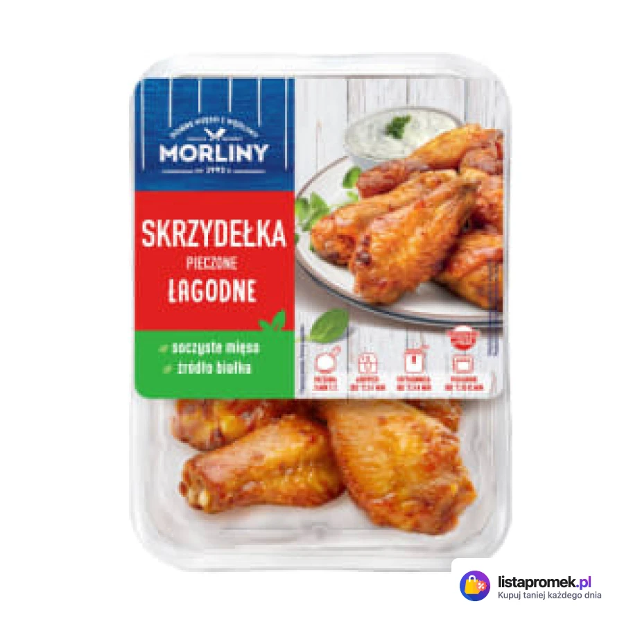 Skrzydełka pieczone z kurczaka łagodne