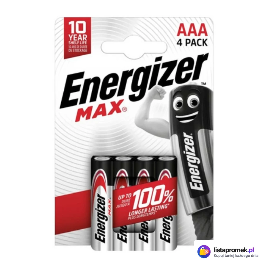Baterie Energizer Max alkaliczne AA, AAA