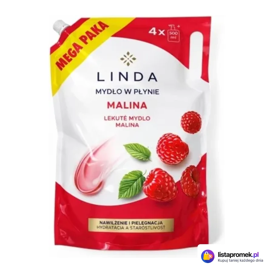 Mydło w płynie Linda, 2 l, malina, mango