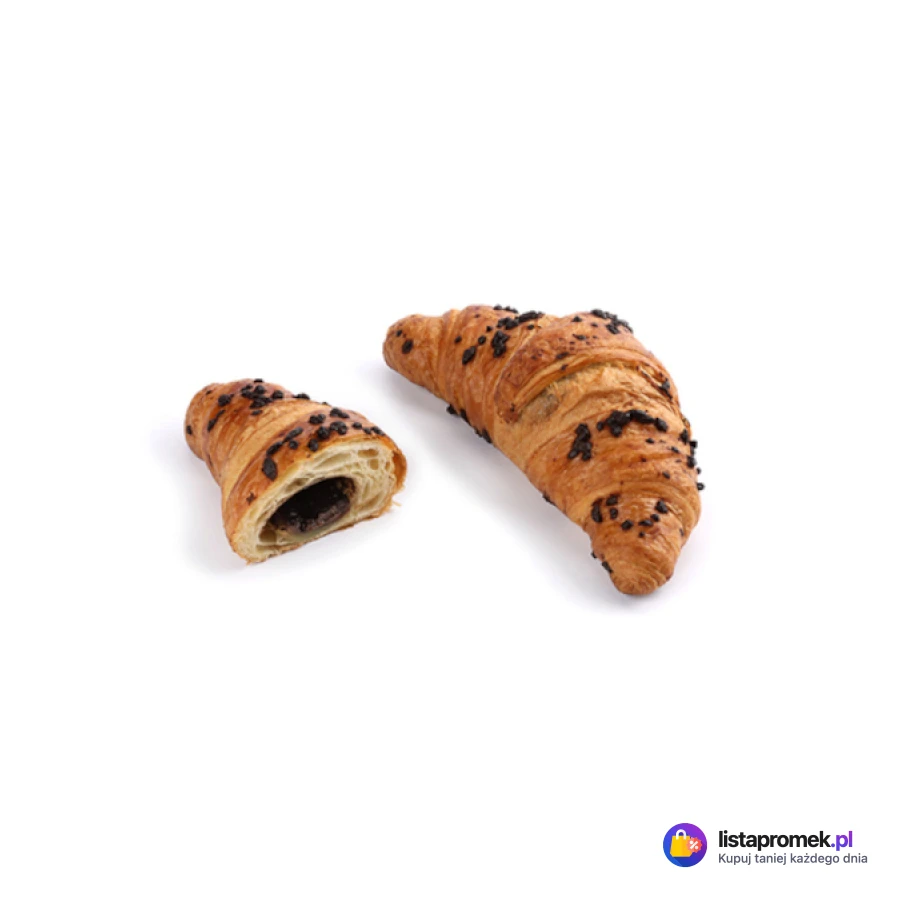 Croissant z nadzieniem orzechowo-kakaowym