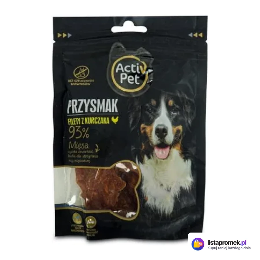 Przysmak dla psa filety z kurczaka Activ Pet Plus, 100 g, różne rodzaje
