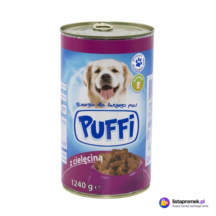 Karma dla psa w puszce Puffi