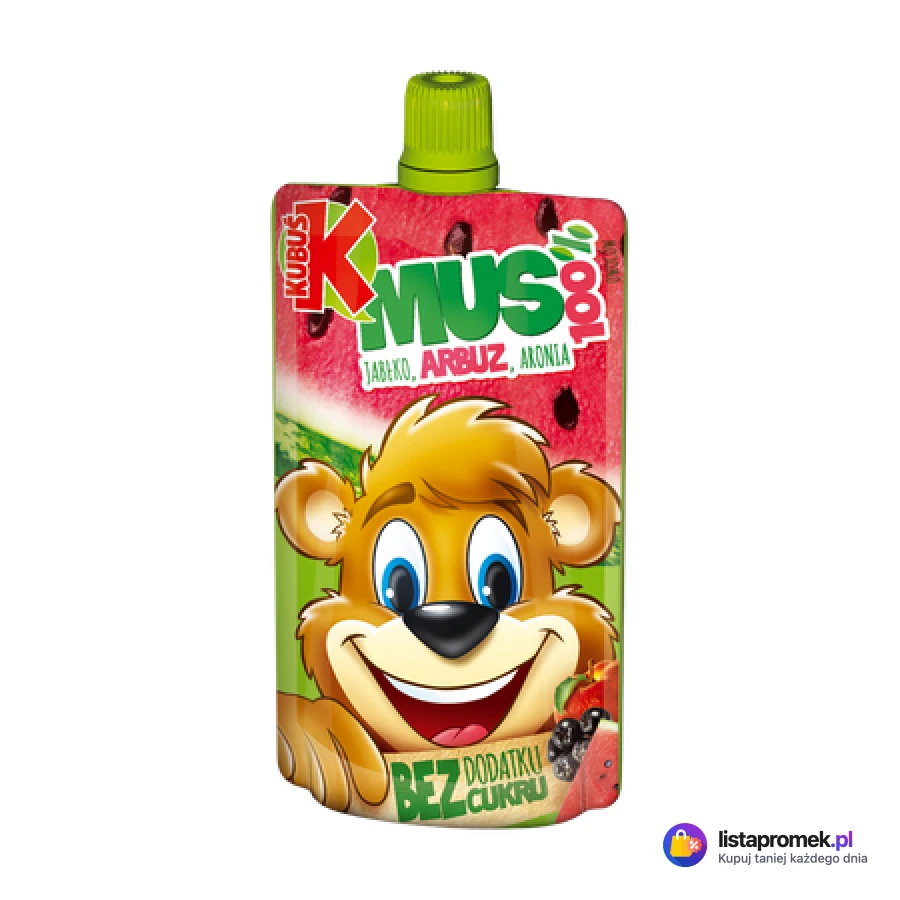 Mus owocowy Kubuś, różne smaki