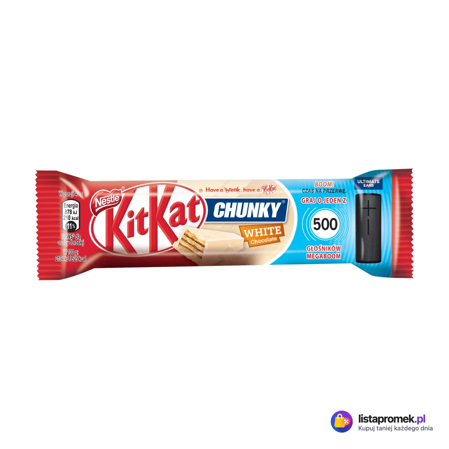 Baton Kit Kat Chunky, różne rodzaje