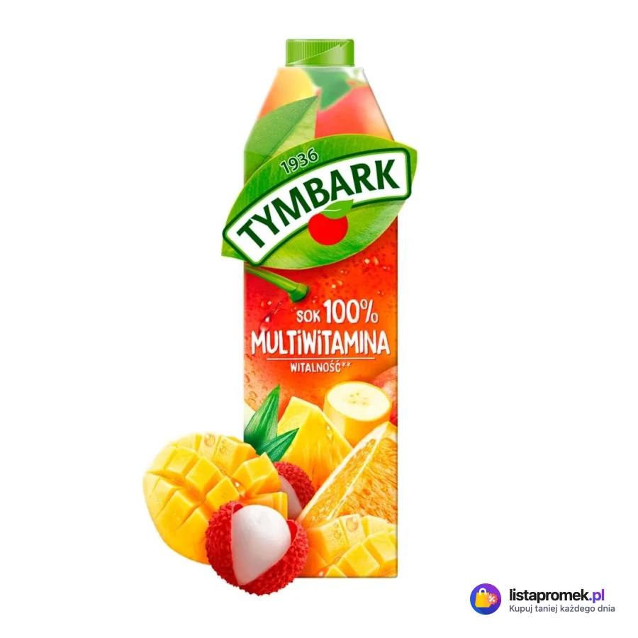 Sok 100% lub Nektar Tymbark, różne rodzaje