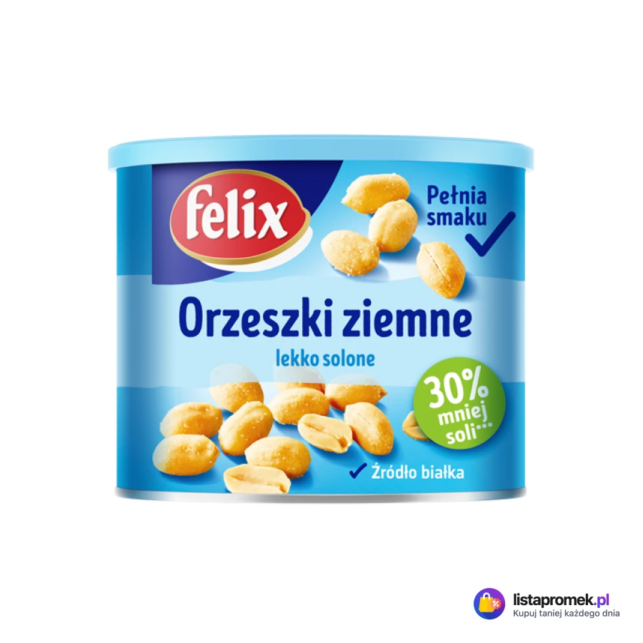 Orzechy ziemne solone, długo prażone lekko solone