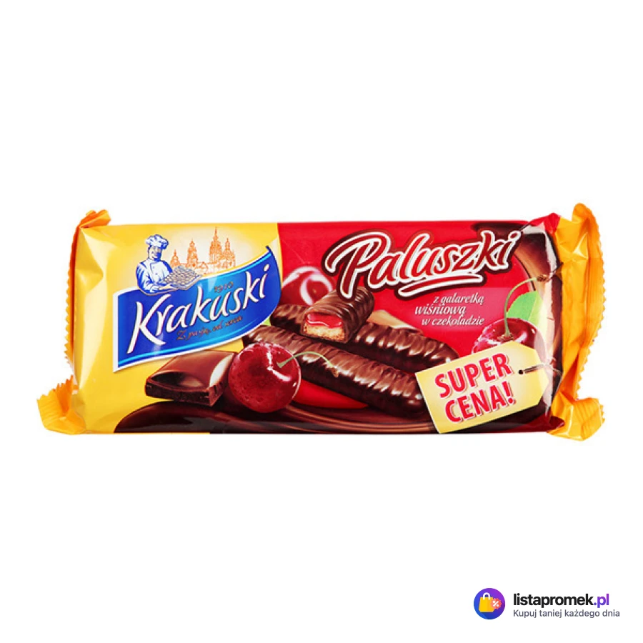 Ciastka lub Paluszki Krakuski, różne rodzaje