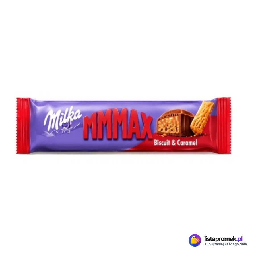 Baton Milka Mmmax Peanut caramel, Biscoff & caramel