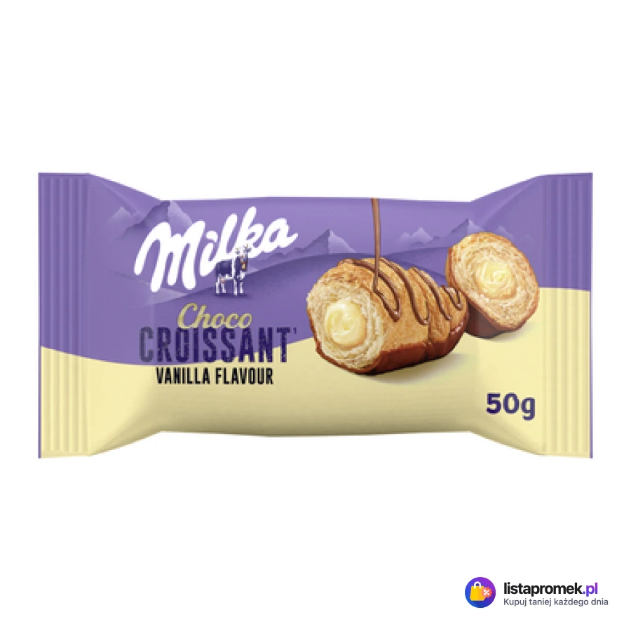Croissant z nadzieniem czekoladowym, z nadzieniem waniliowym
