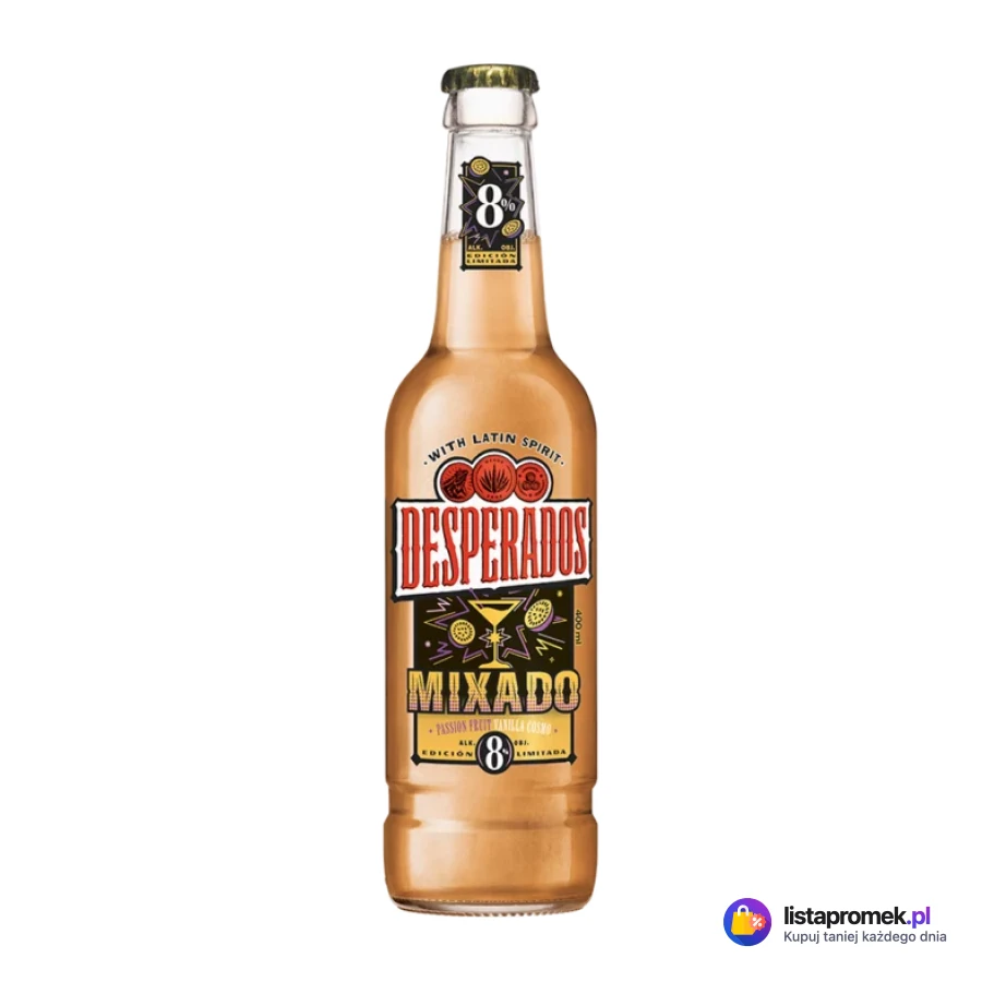 Piwo Desperados Mixado 8%, różne rodzaje