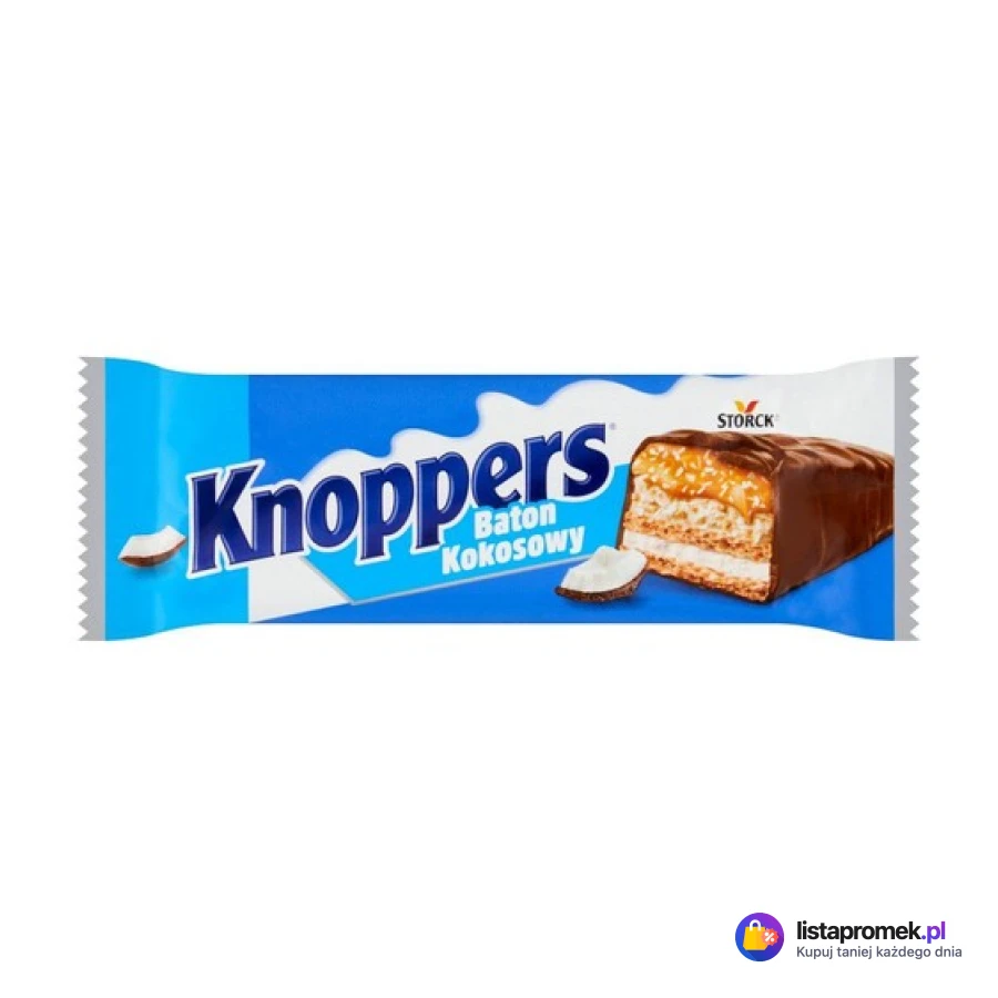 Baton Knoppers klasyczny, kokosowy, orzeszki ziemne