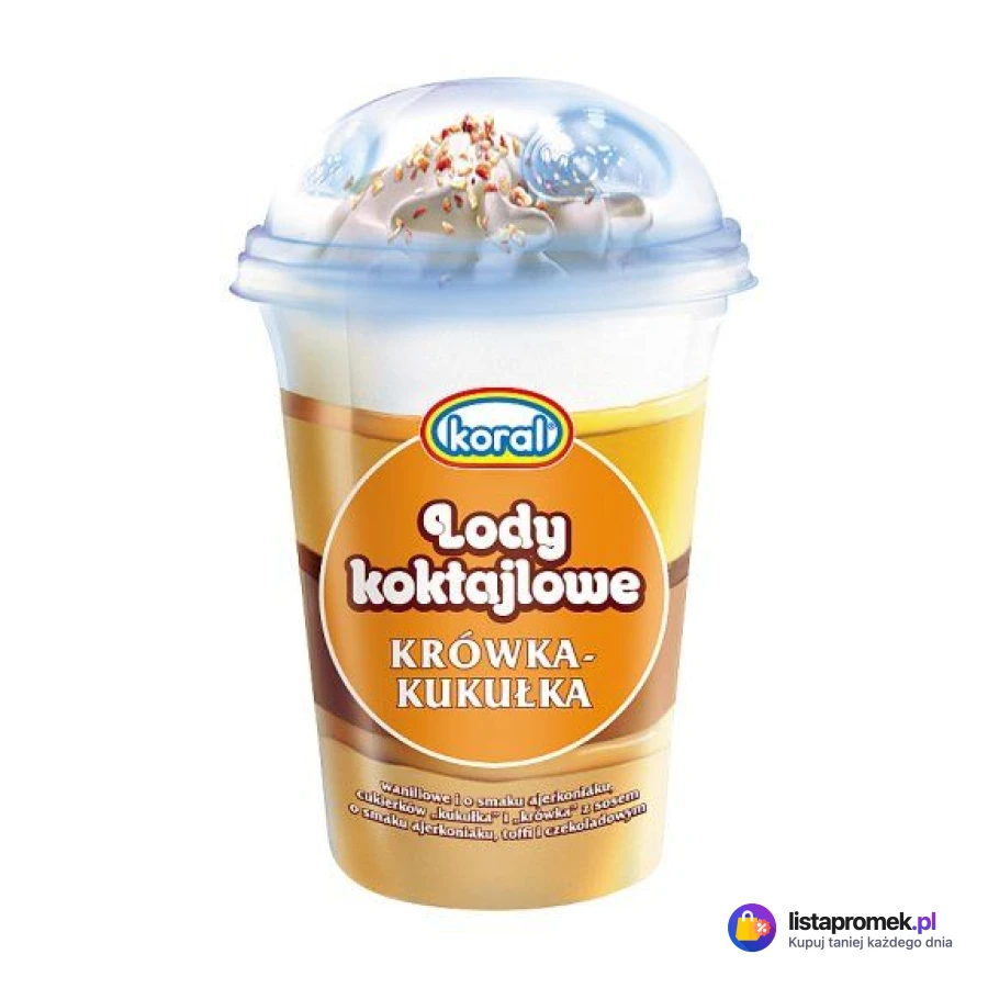 Lody koktajlowe krówka-kukułka