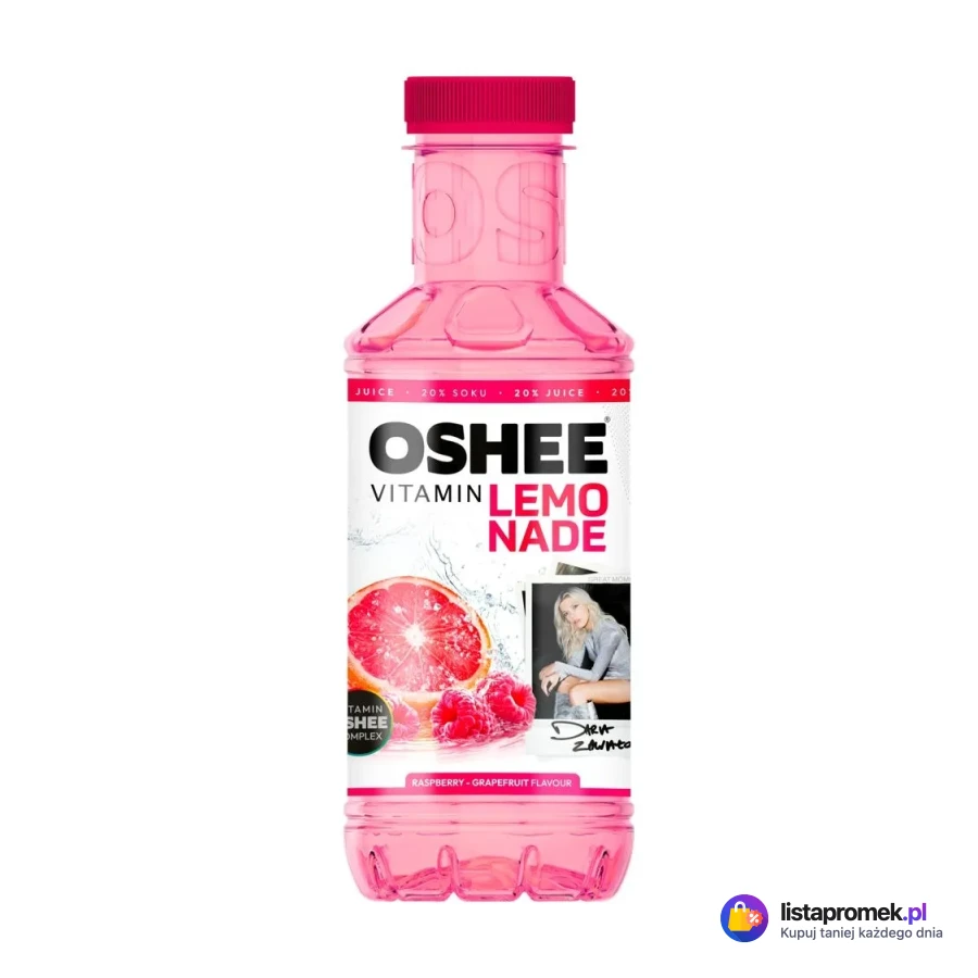 Napój Oshee Vitamin Lemonade, różne rodzaje