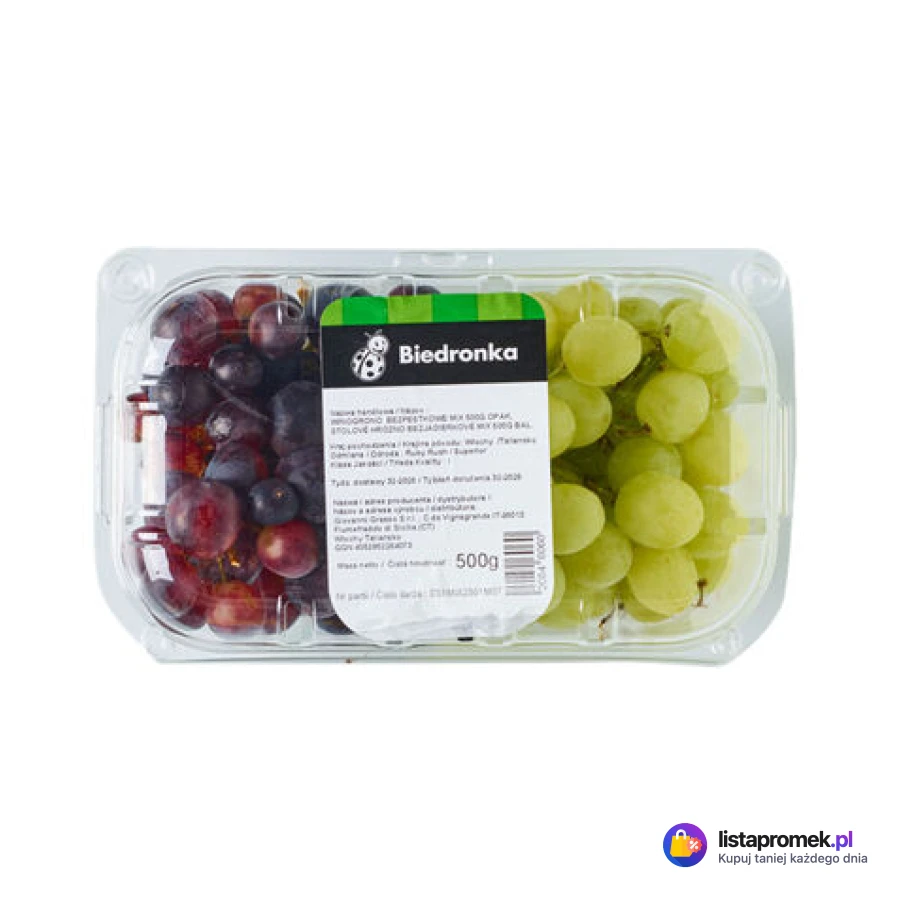 Winogrono bezpestkowe