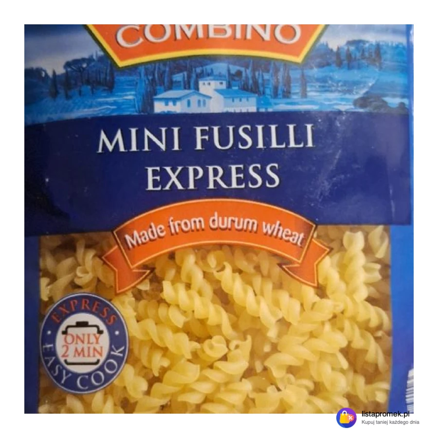 Makaron mini fusilli express z pszenicy durum
