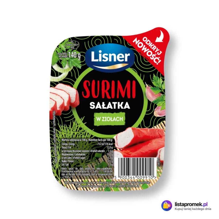 Sałatka Surimi z ziołami